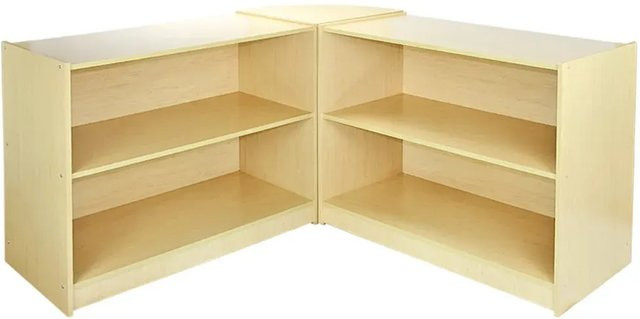Monstershop Venus Verkaufstheke Ladeneinrichtung Rezeption aus Holz und Glas in Ahorn Beige, B/T/H: 141 x 60 x 90 cm - Bild 1