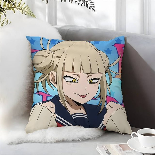 GUOYU HOMEDECOR My Hero Academia Himiko Toga Kissenbezug aus Polyester, Blau, B/T/H: 30,48 x 30,48 x 0 cm - Bild 1
