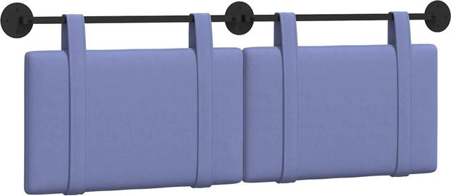 vidaXL Wandmontiertes Polsterpaneel in Jeans Blau, B/H/T: 130 x 55 x 5 cm - Bild 1