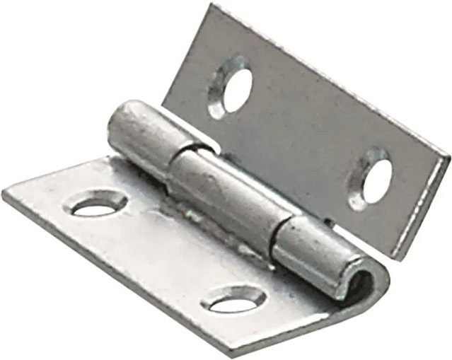 Hettich Scharnier Butt Hinge aus Stahl verzinkt in Silber, Breite: 30 mm, Höhe: 19 mm - Bild 1