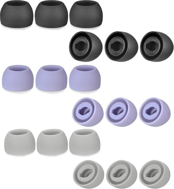 Samsung Silikon-Ohrstöpsel Ersatz-Ohrgel Kappen für Galaxy Buds Pro in Purple, 6 Paar LMS In-Ear Kopfhörer-Stecker - Bild 1
