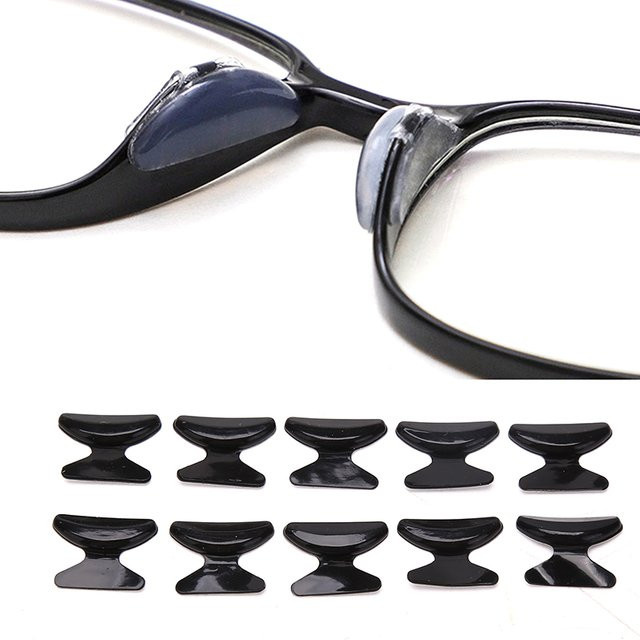 Nasenpads Silikon, 5 Paar, schwarz, weiß - Bild 1