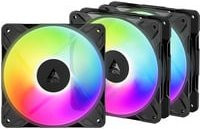 ARCTIC P12 Pro Reverse A-RGB Gehäuselüfter in Schwarz mit Multicolour Beleuchtung - Bild 1