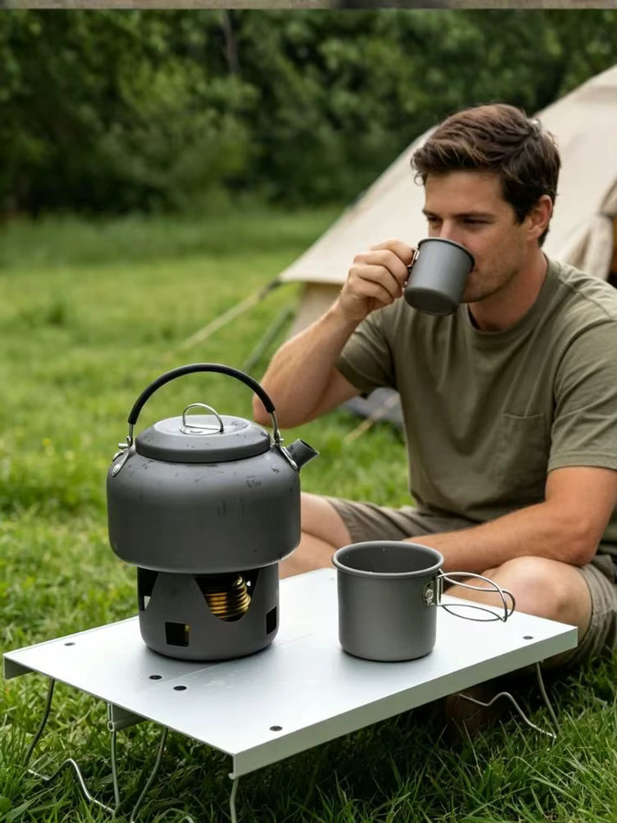WESTTUNE Mini-Klapptisch für Outdoor und Camping, ultraleichter kompakter Campingtisch in Grün - Bild 4