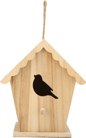 TOMTOP JMS DIY Holz Vogelhaus in Vogelform als Nistkasten für den Garten in Beige