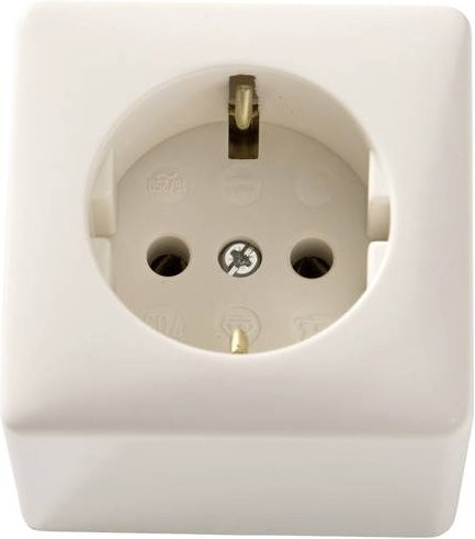 Martin Kaiser 703/ws Aufputz-Steckdose IP20 Cremeweiß matt 1er Set - Bild 1