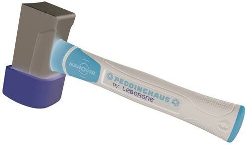 Leborgne Fäustel Club in Blau mit Gummikopf, Gewicht: 1,55 kg, Länge: 265 mm - Bild 1