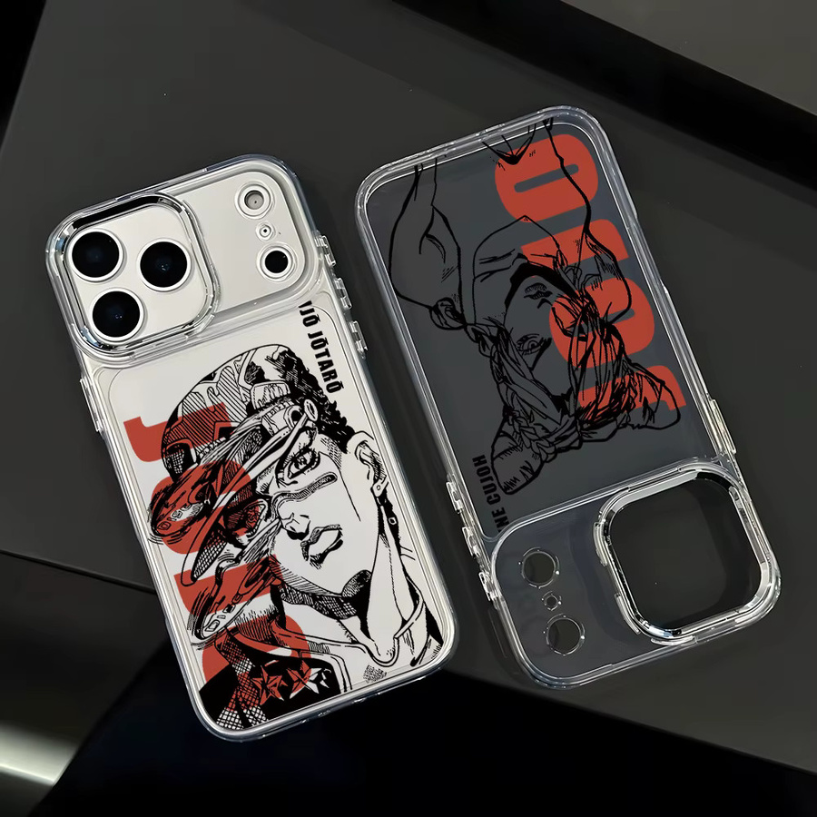 JoJo Bizarre Adventure Transparente Handyhülle für Apple iPhone kompatibel mit iPhone 17 Air 16 16e 15 14 13 12 11 Pro Max X Xs XR 8 Plus - Bild 4