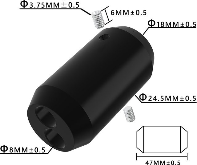 Preffair RCA-Lautsprecherkabel-Verteiler 1 zu 2 Audio-Adapter Schwarz und Silber - Bild 1