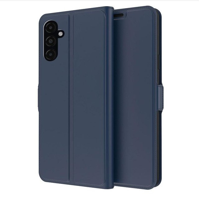 Magnetische Portemonnaie-Klapphülle für Samsung Galaxy S26 in Blau mit Kartenfächern - Bild 1