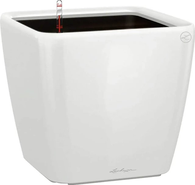 Lechuza Pflanzgefäß Quadro Premium LS Weiß hochglanz B/T/H: 43 x 43 x 40 cm - Bild 1