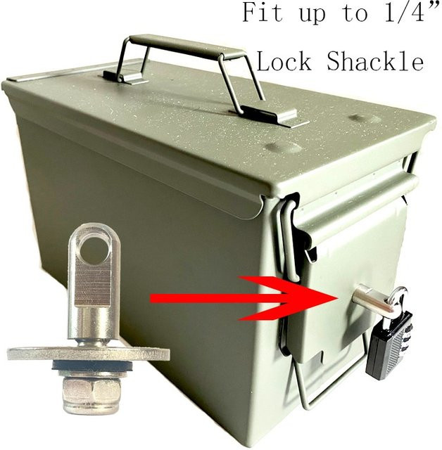 Hardware-Kit aus Stahl für Munitionsboxen und Bullet Safes, passend für 50 Cal und 30 Cal - Bild 1