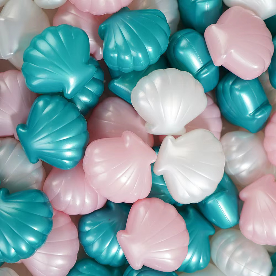 COLOBOBO Bälle für Bällebad, Muschelförmige Perlen, Mehrfarbig, 100-teiliges Set - Bild 2