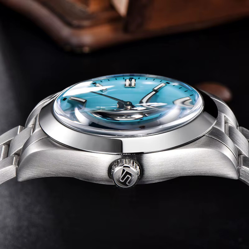 LIGE Armbanduhr Automatik, Edelstahl, Blau, Herren - Bild 1