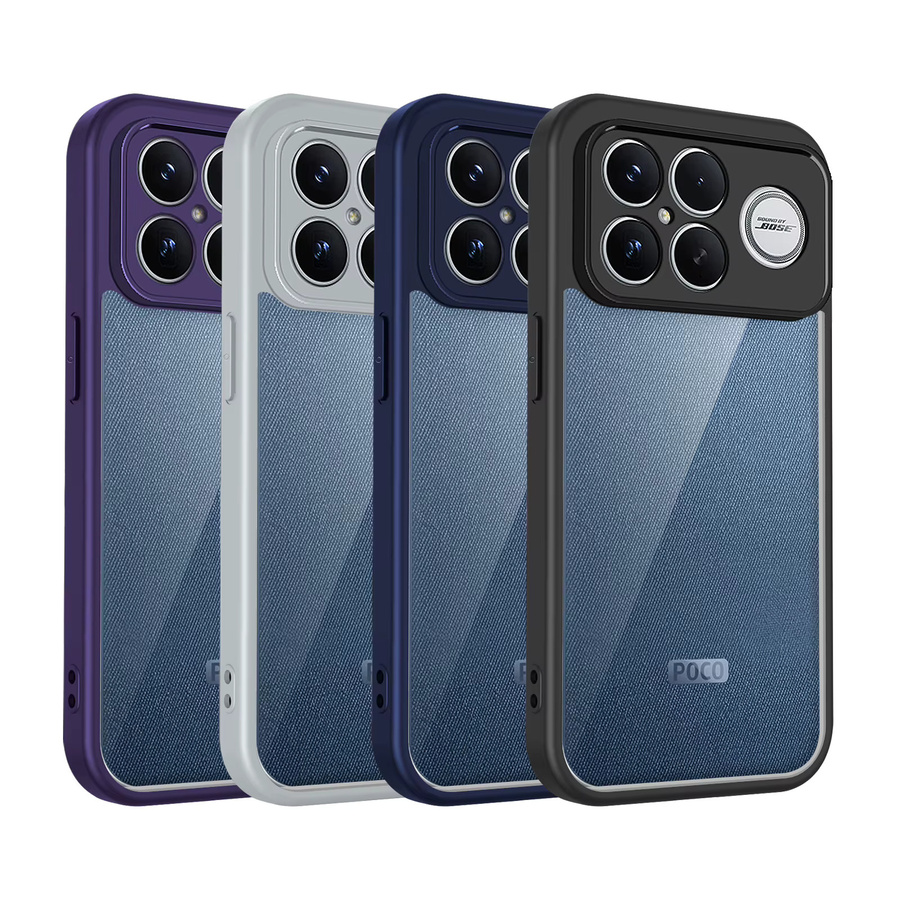 Stoßfeste Silikon Schutzhülle für Xiaomi Poco F8 Ultra 5G in Transparent oder Schwarz mit Air-Kissen-Technologie und matter Rückseite - Bild 6