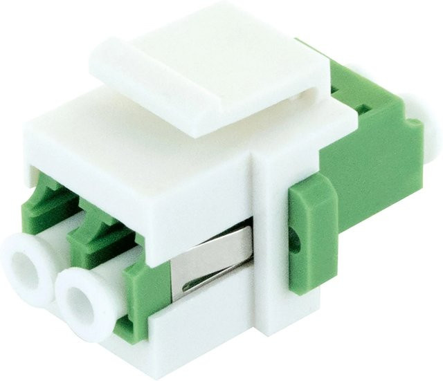 Schwaiger Glasfaser-Adapter GFKA1011 LC Duplex in Weiß - Bild 1