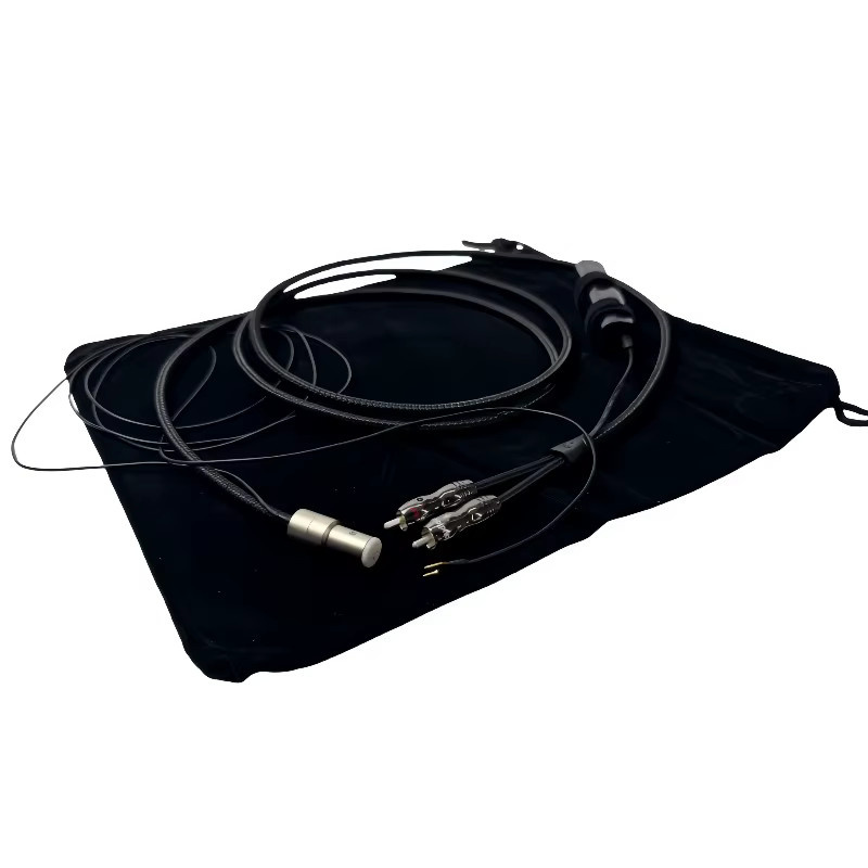 PSS Silver WEL Signature Phono Interconnect Kabel mit 5 Pin DIN auf 2RCA Anschlüssen und Erdung in Silber und Schwarz - Bild 2