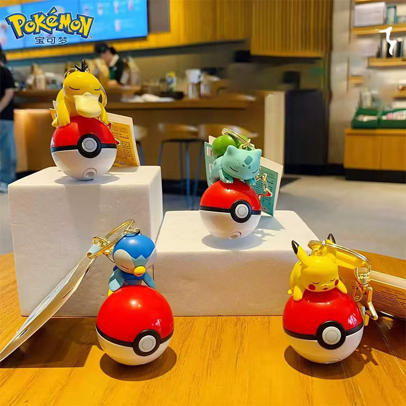 LANGBOWANG Pokémon Pikachu Bulbasaur Scorbunny Psyduck Puppe, Handgefertigter Anhänger - Bild 3
