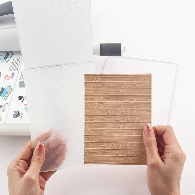 Dekoratives Bastelpapier mit 3D-Holzmaserung für Scrapbook und DIY-Handwerksprojekte - Bild 1