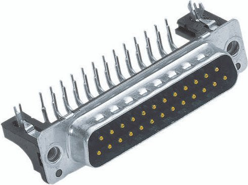 HARTING Steckverbinder 09 66 262 7815 09662627815 mit 15 Polen zum Löten in Silber - Bild 1