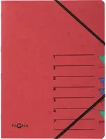 PAGNA Ordnungsmappe EASY mit 7 Fächern, A4, rot/mehrfarbig - Bild 1