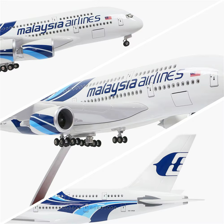 ZOCO Malaysia A380 Flugzeugmodell, 1:160, mit LED-Beleuchtung - Bild 2
