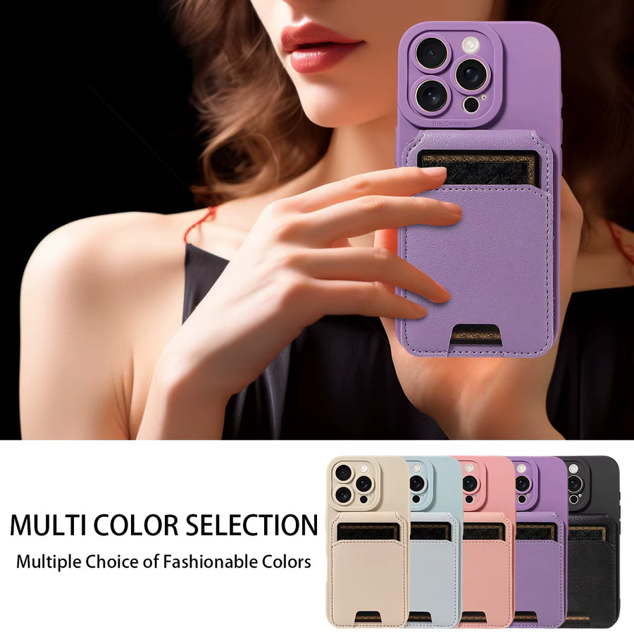 Leder-Wallet-Cover für Samsung Galaxy A03s A03 Core A12 A13 A14 A21s A22 A23 A24 A31 A32 A33 A51 A52s A53 A71 A73 in Blau und Lila mit Anti-Drop-Schutz - Bild 3