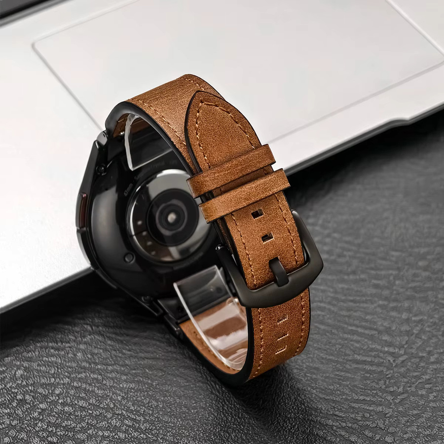 CHIICSMART Uhrenarmband Leder, braun - Bild 1