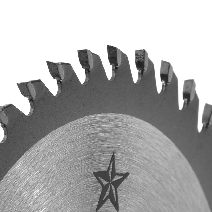 VIBRATITE Mini Kreissägeblatt mit 40 Zähnen aus Hartmetall für Holz, Kunststoff und Metall, Durchmesser: 125 mm, Farbe: Silber - Bild 3