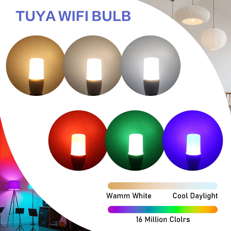 Tuya T37 Smart RGBW LED Kerzenlampe E14 mit 6W WiFi Steuerung für Alexa und Google Assistant, Multicolour - Bild 3