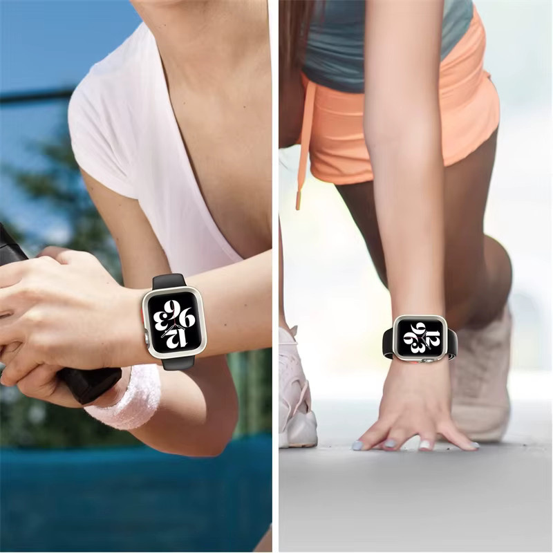 Apple Schutzhülle für Apple Watch, TPU, Silikon, Rot, Unisex - Bild 6