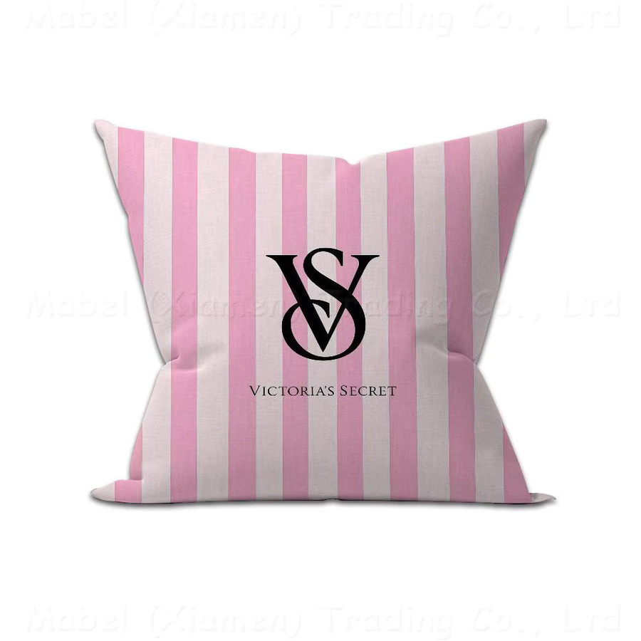 Dekorativer Kissenbezug von BEAST KINGDOM in Rosa mit Streifenmuster, quadratisch, B/B/H: 30 x 30 x 30 cm - Bild 3