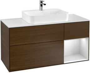 V&B Waschtischunterschrank Finion in Weiß lackiert, Breite: 120 cm, Tiefe: 50,1 cm, Höhe: 50,1 cm - Bild 1