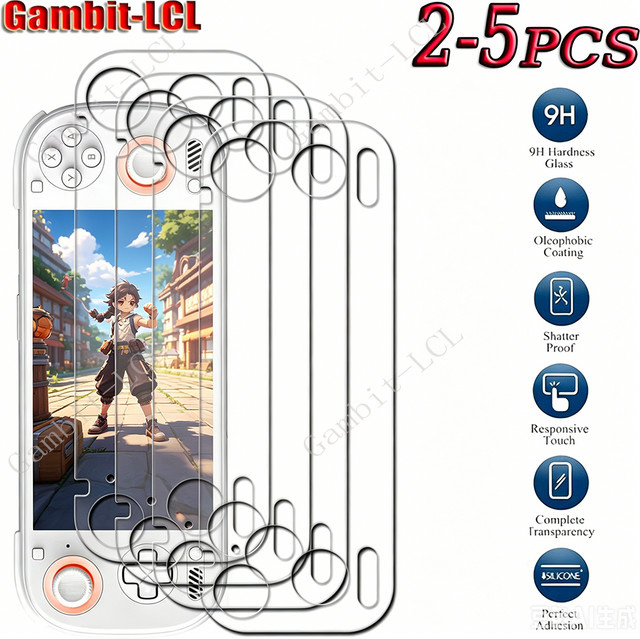 AYN Odin 3 Displayschutzfolie aus gehärtetem Glas 9H HD transparent für 6 Zoll Display - Bild 1