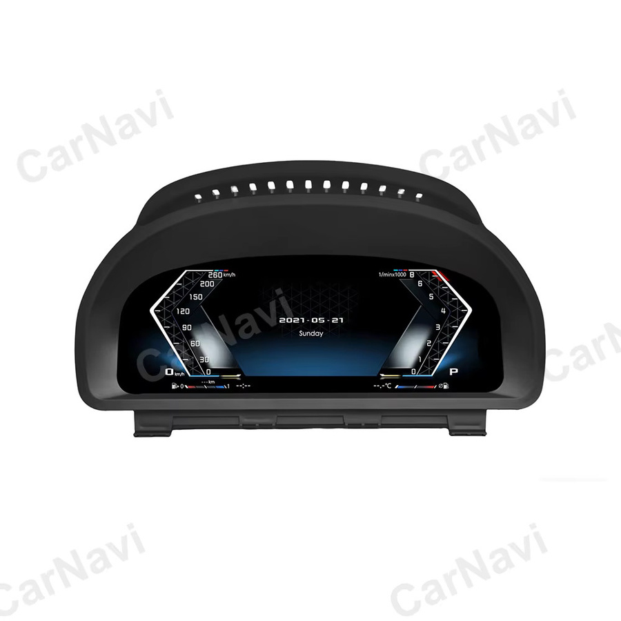 Carnavi CarPlay Digitales Instrumenten-Dashboard für BMW F10 F11 F18 F07 F06 F12 F13 F01 F02 F03 F25 F26 F15 F16 CIC NBT EVO in Schwarz - Bild 2