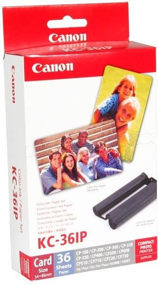 Canon KC-36IP Papiersatz und Druckpatrone für SELPHY CP-Serie, Weiß, 54 x 90 mm - Bild 1