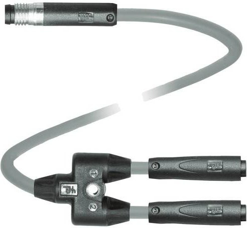 Pepperl+Fuchs Sensor- und Aktor-Verteiler mit Adapter, grau, 3 Polzahl, 0,3 m Länge - Bild 1