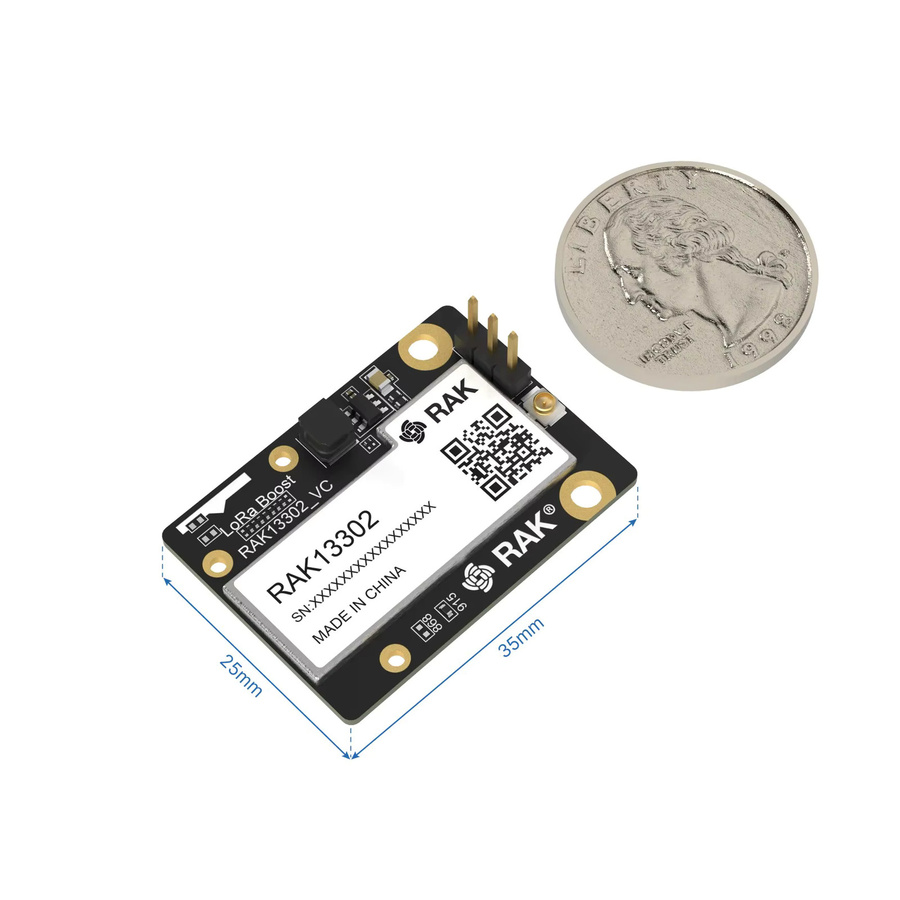 RAK13302 LoRa 1W Modul mit SX1262 und SKY66122 Booster in Schwarz - Bild 2