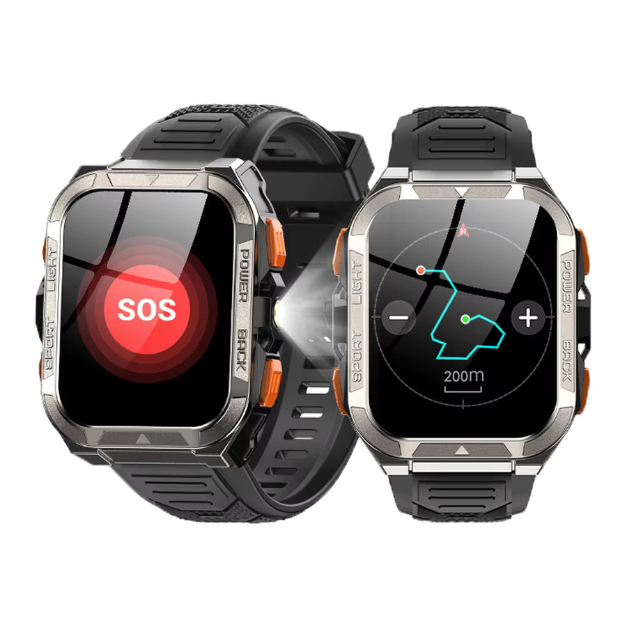 Blackview W80 Pro Outdoor Smartwatch in Schwarz mit KI-GPS, SpO2-Messung, 1,91 Zoll Display und 900mAh Akku - Bild 7