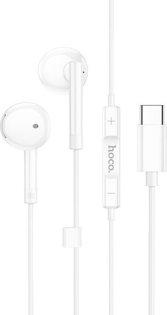 HOCO M95 Handsfree In-Ear Kopfhörer mit USB-C Anschluss in Weiß - Bild 1