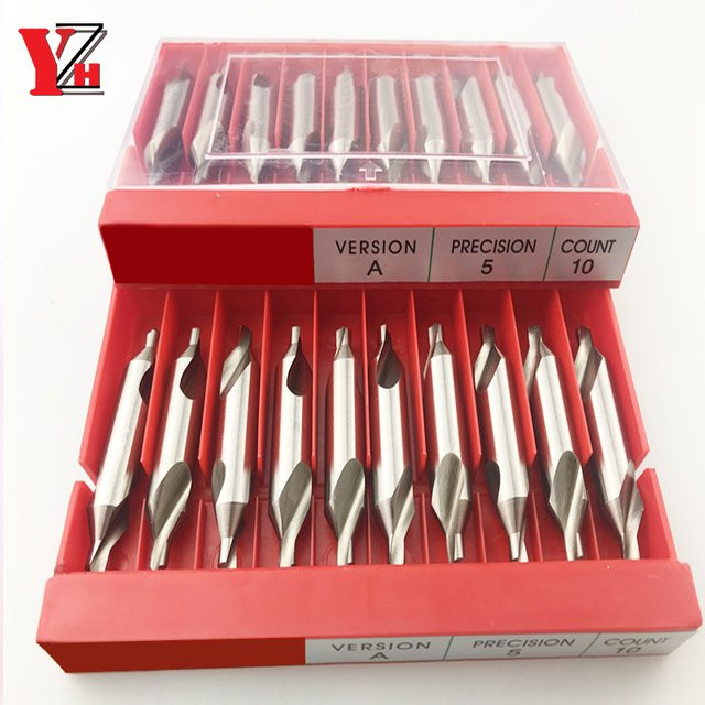 10er Set HSS Zentrierbohrer Typ A/B 6542 in Silber, Durchmesser 0,4 bis 12 mm, 60 Grad Senker für Drehmaschinen und Metallbearbeitung von YZHOSOOWK - Bild 1