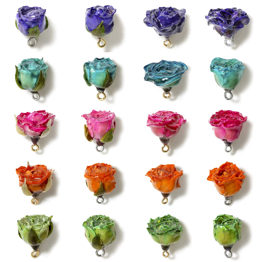 DoreenBeads Anhänger, Harz, Blume, Mehrfarbig, 20x16mm - Bild 5