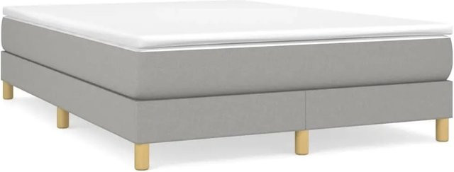 vidaXL Boxspringbettgestell Hellgrau, B/T/H: 140 x 200 x 25 cm - Bild 1