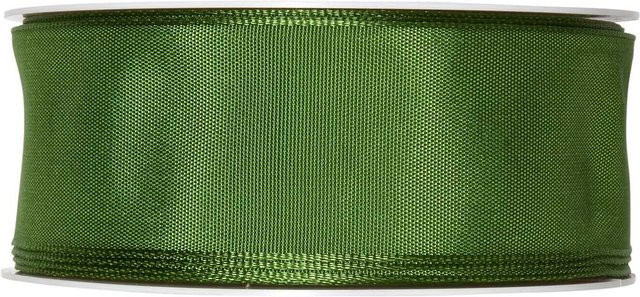 Halbach Drahtkantenband Acetat Moosgrün Breite: 4,0 cm, Länge: 5 m - Bild 1