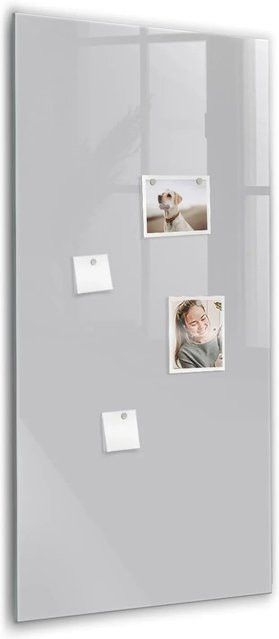 Tulup Magnettafel aus Glas in Hellgrau, B/H: 60 x 120 cm - Bild 1