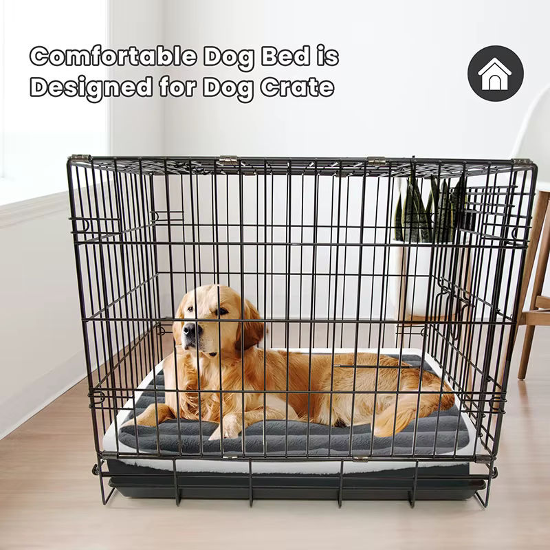 Benepaw Orthopädisches Hundebett aus Schaumstoff in Grau, rutschfest und waschbar - Bild 5