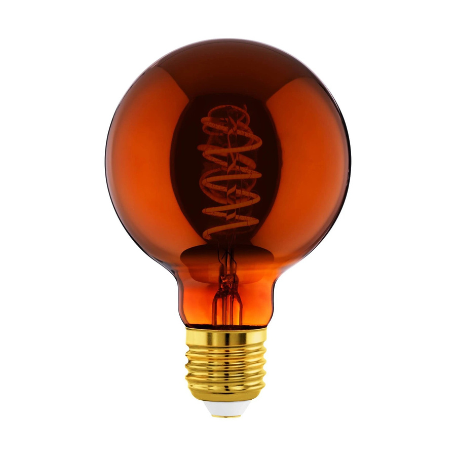 Eglo LED Leuchtmittel E27 Globeform Vintage Kupfer Transparent Warmweiß 4 W 2000 K - Bild 2