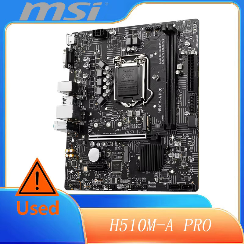 MSI H510M-A PRO Motherboard Micro-ATX in Schwarz für Intel Core Prozessoren der 11. Generation LGA 1200 Socket - Bild 2