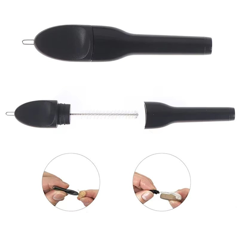 smvp Hörgerät Reinigungsbürste mit Wachsschleife und Magnet, Unisex - Bild 2