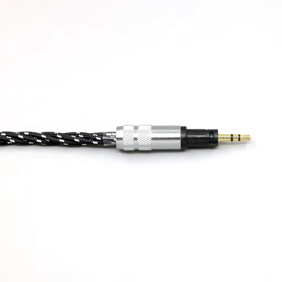 Sennheiser Momentum 1.0 2.0 Ersatz-Kopfhörerkabel aus OCC-Nylon-OFC in Schwarz mit 4,4mm Stecker und 3,0 m Länge - Bild 2